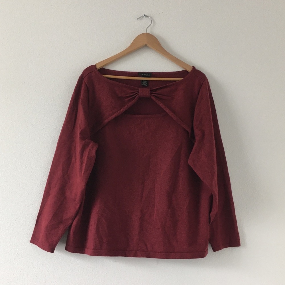 Lane Bryant Red Bow Sweater